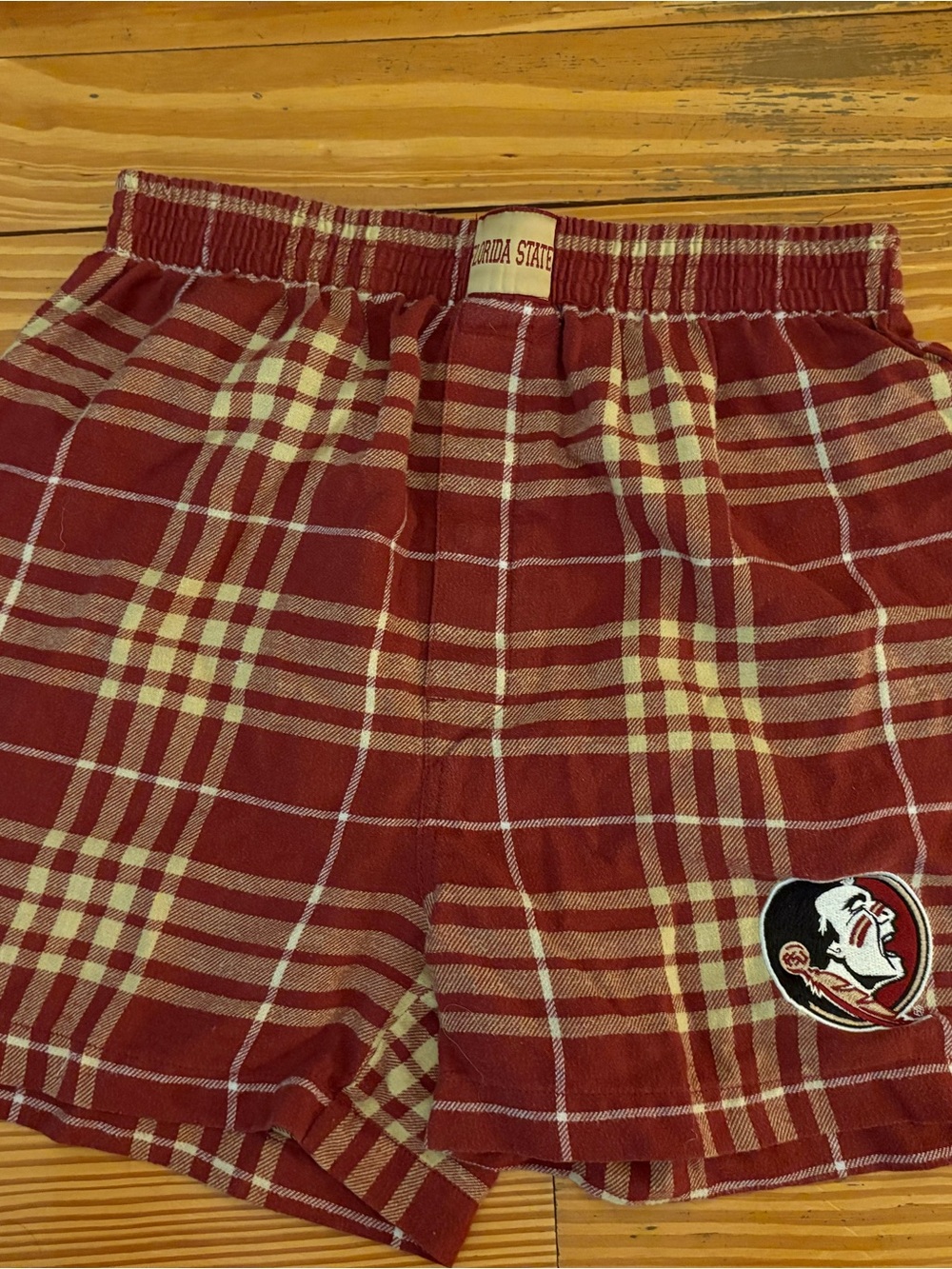 Florida State Garnet Plaid Lounge Shorts
